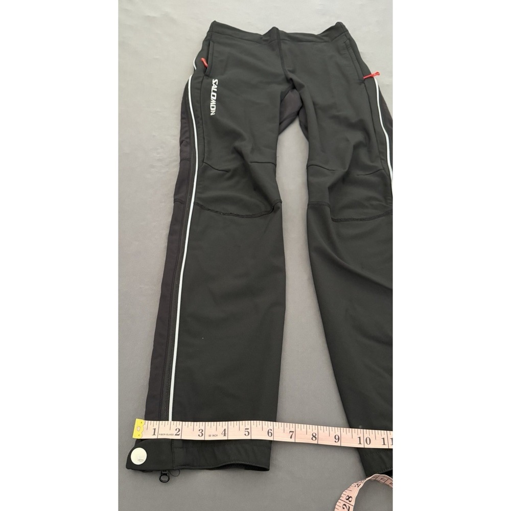 Salomón Technical Pants Womens Small Black Clima Wind Full Zipper Sides Stretch - Picture 7 of 16